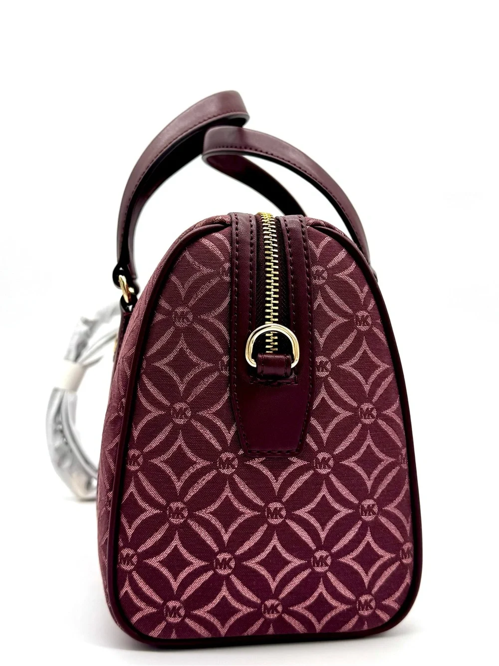Michael Kors Medium Travel Duffle Satchel Bag Ox Blood Multi